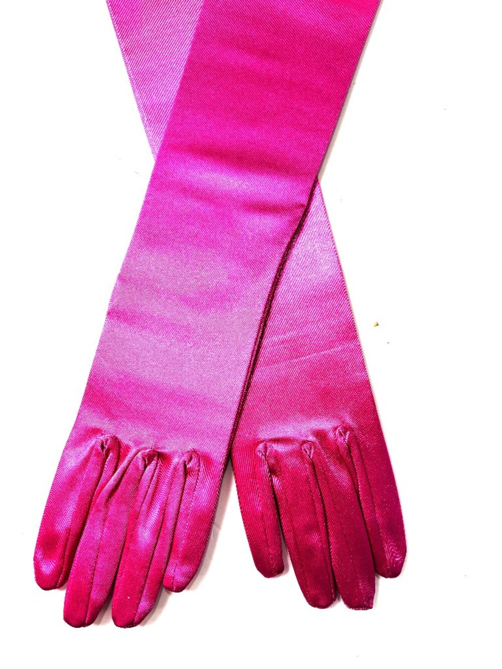VTG 90’s Opera Length Hot Pink 23” Nylon Spandex Gloves